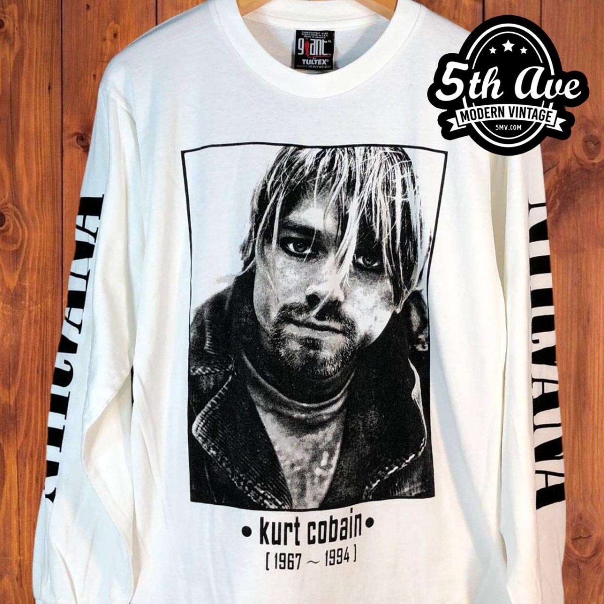 Kurt Cobain Nirvana New Vintage Band Long Sleeve T Shirt Vintage Band Shirts