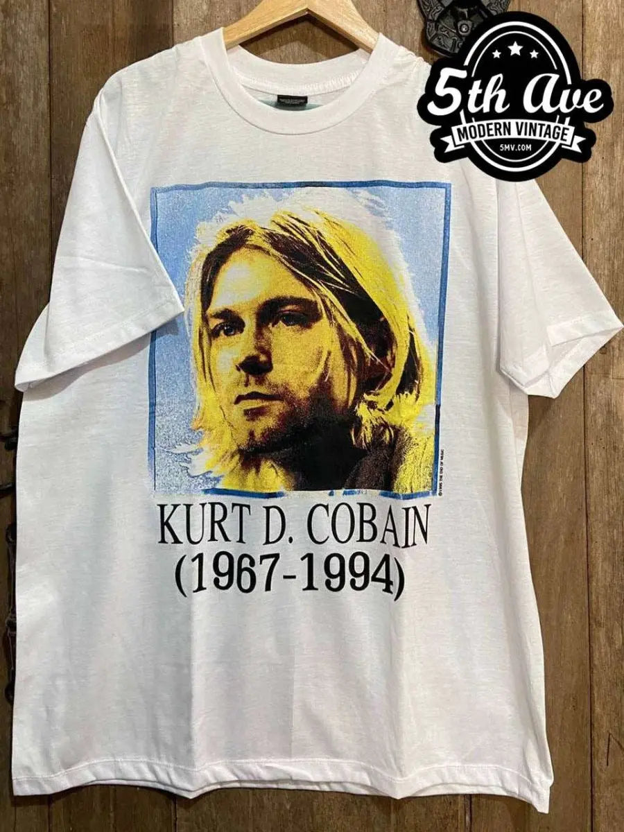 Kurt Cobain Nirvana Painting - New Vintage Band T shirt - Vintage Band Shirts