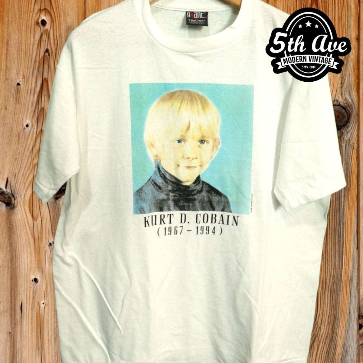 Nirvana Kurt Cobain 1967-1994 sale Memorial Sun is Gone Shirt Vintage Reprint NWOT L