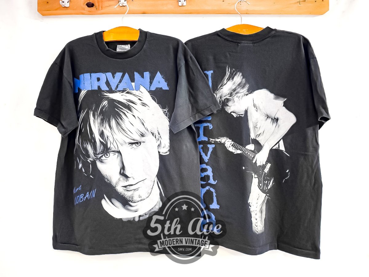 Kurt Cobain Nirvana - Vintage Reprint Band T-Shirt - Vintage Band Shirts