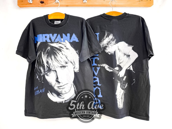 Kurt Cobain Nirvana - Vintage Reprint Band T-Shirt – Vintage Band Shirts