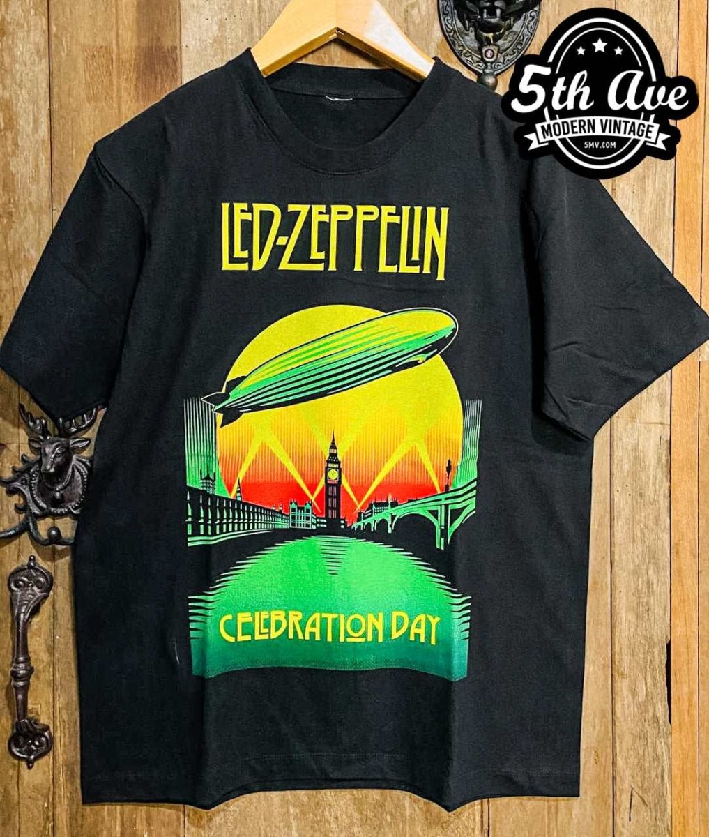 Led Zeppelin Celebration Day - New Vintage Band T shirt - Vintage Band Shirts