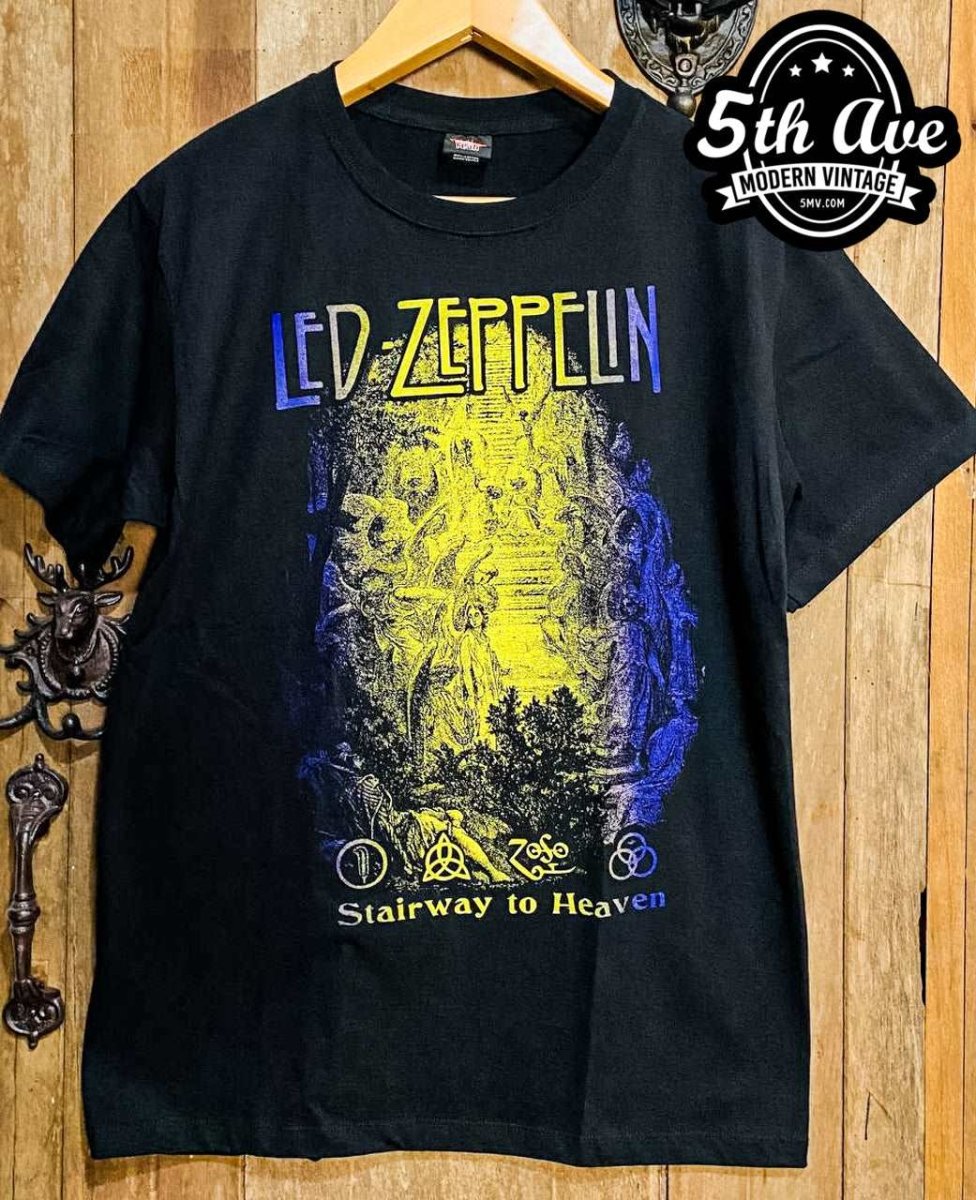 Led Zeppelin Stairway to Heaven - New Vintage Band T shirt - Vintage Band Shirts