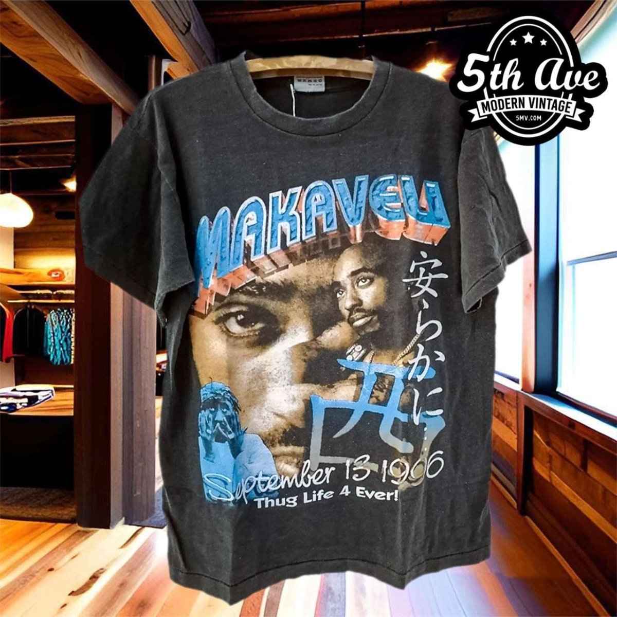 Legendary Thug Life Tribute: Tupac Shakur t shirt - Vintage Band Shirts