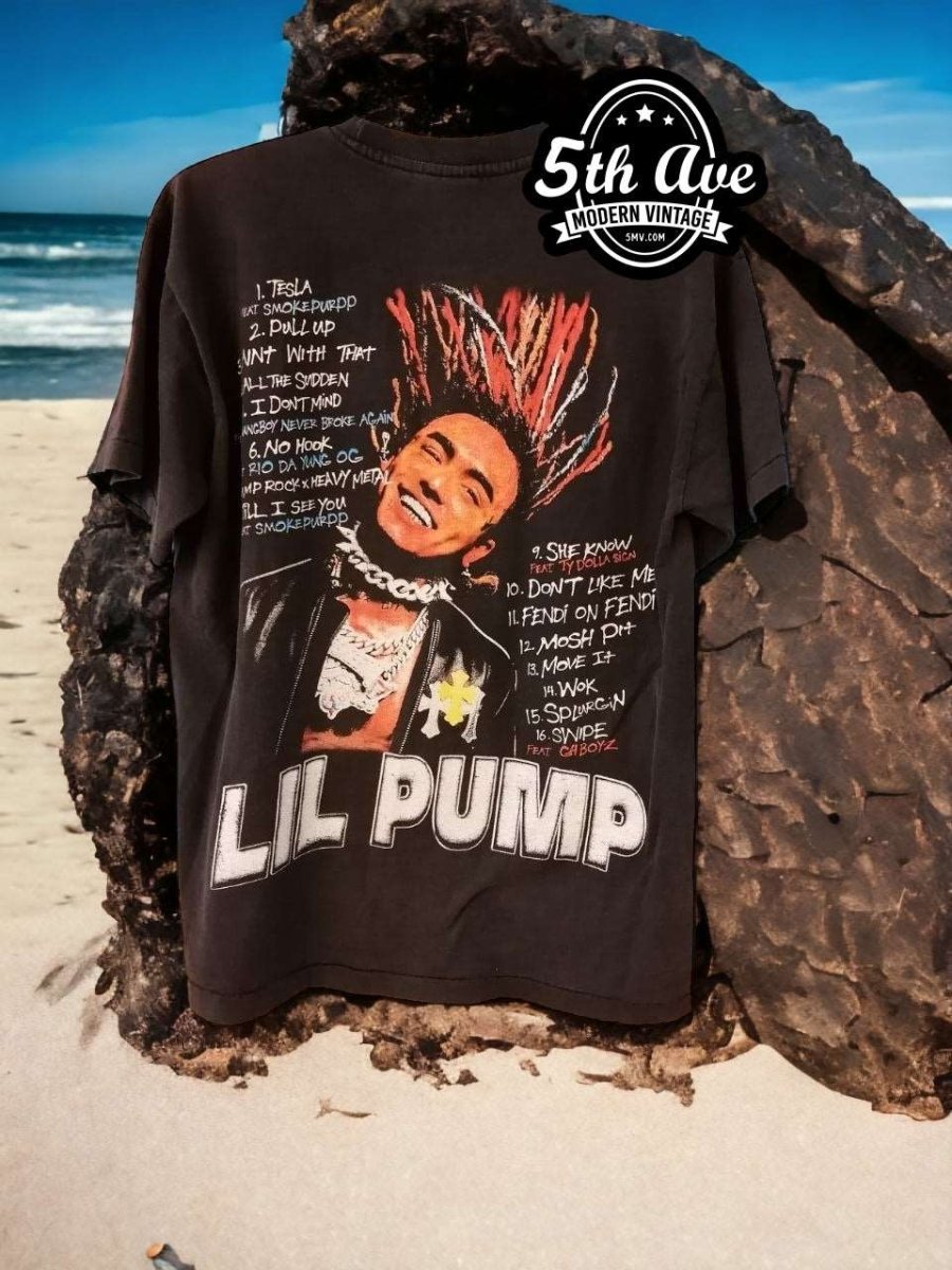 Lil Pump Bootleg Single Stitch t shirt, - Vintage Band Shirts