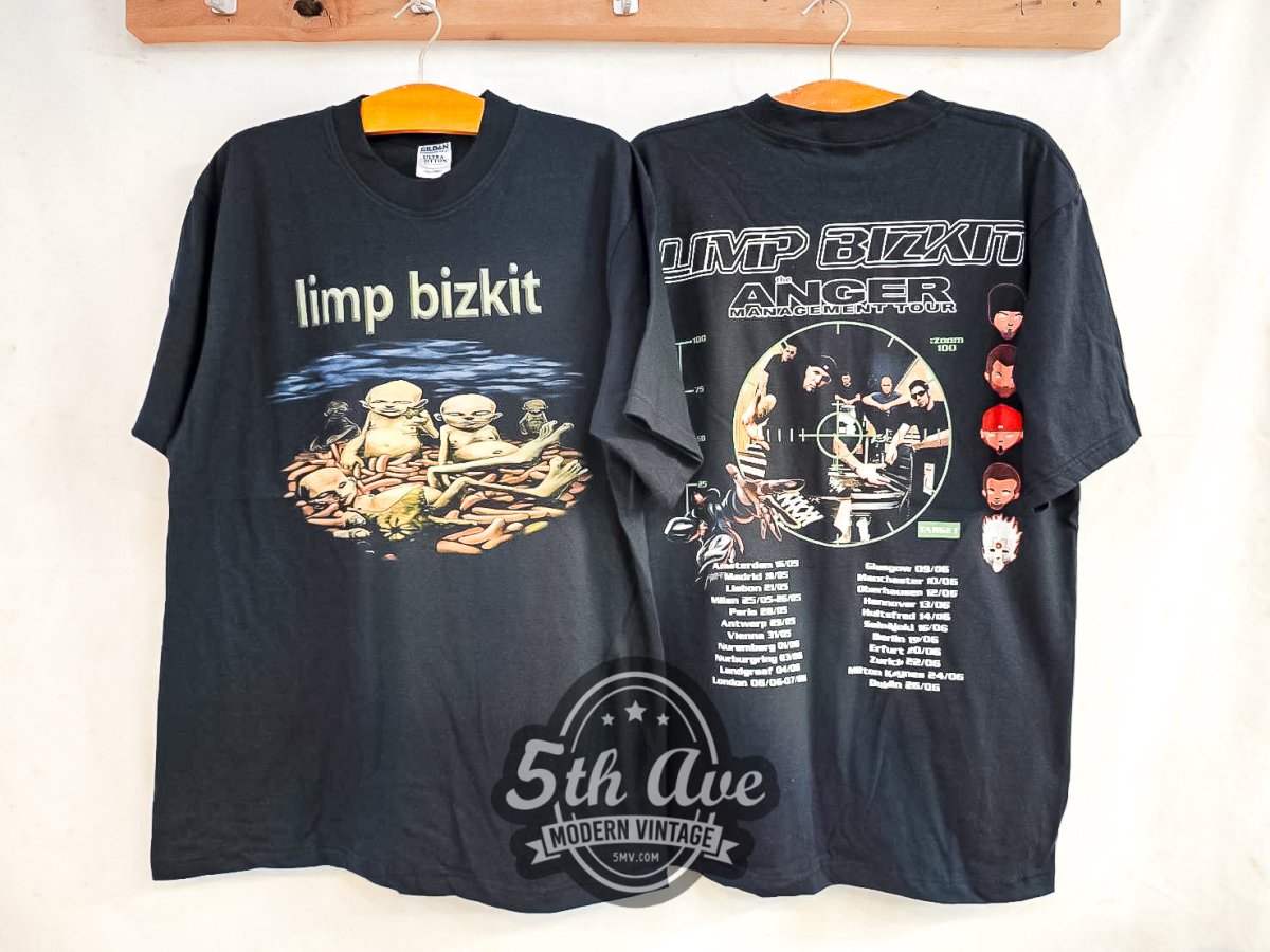 Limp Bizkit Anger Management Tour - Vintage Reprint Band T-Shirt - Vintage Band Shirts