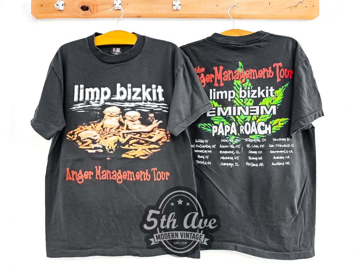 Limp Bizkit Anger Management Tour - Vintage Reprint Band T-Shirt - Vintage Band Shirts
