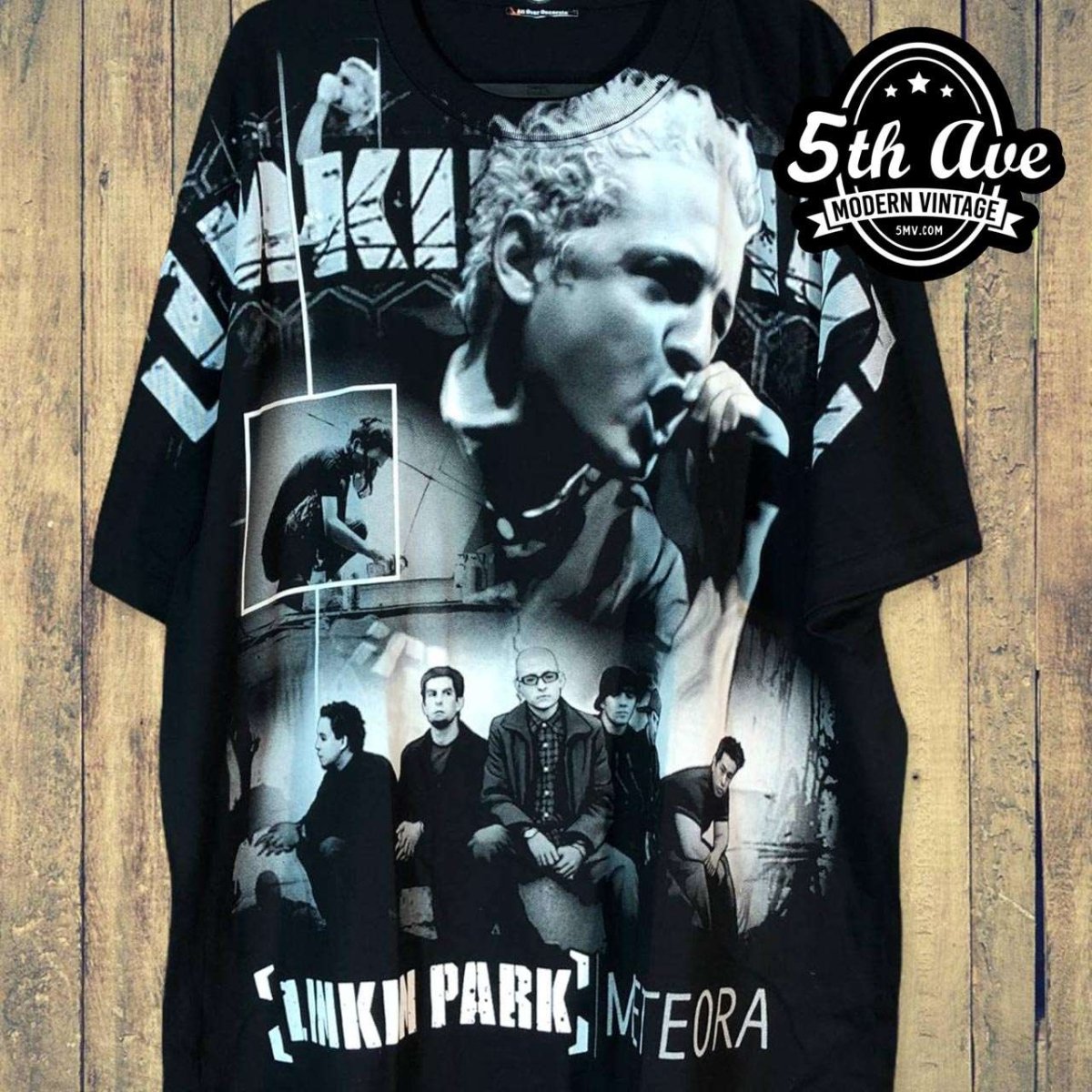 Linkin Park Meteora All Over Print Single Stitch t shirt Vintage Band Shirts