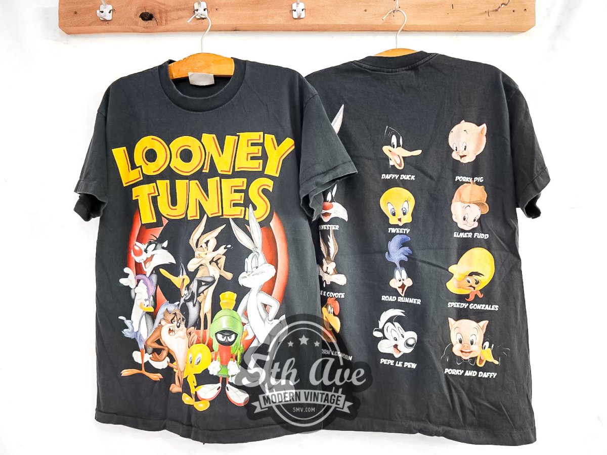 Looney Tunes Bugs Bunny and Friends - Vintage Reprint Animation T-Shirt - Vintage Band Shirts