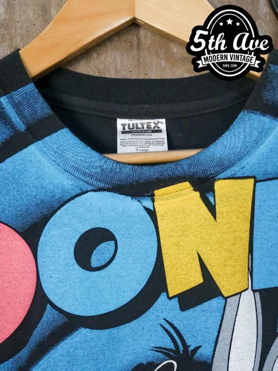 Looney Tunes Bugs Bunny Daffy Duck and Taz-Mania - New Vintage Animation T shirt - Vintage Band Shirts