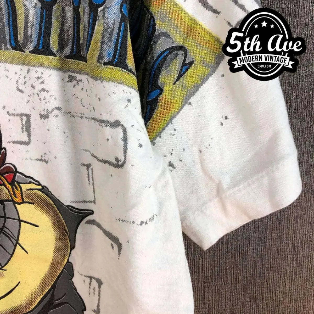 Looney Tunes Taz-Mania and Ralph Wolf Cool Rider - AOP all over print New Vintage Animation T shirt - Vintage Band Shirts