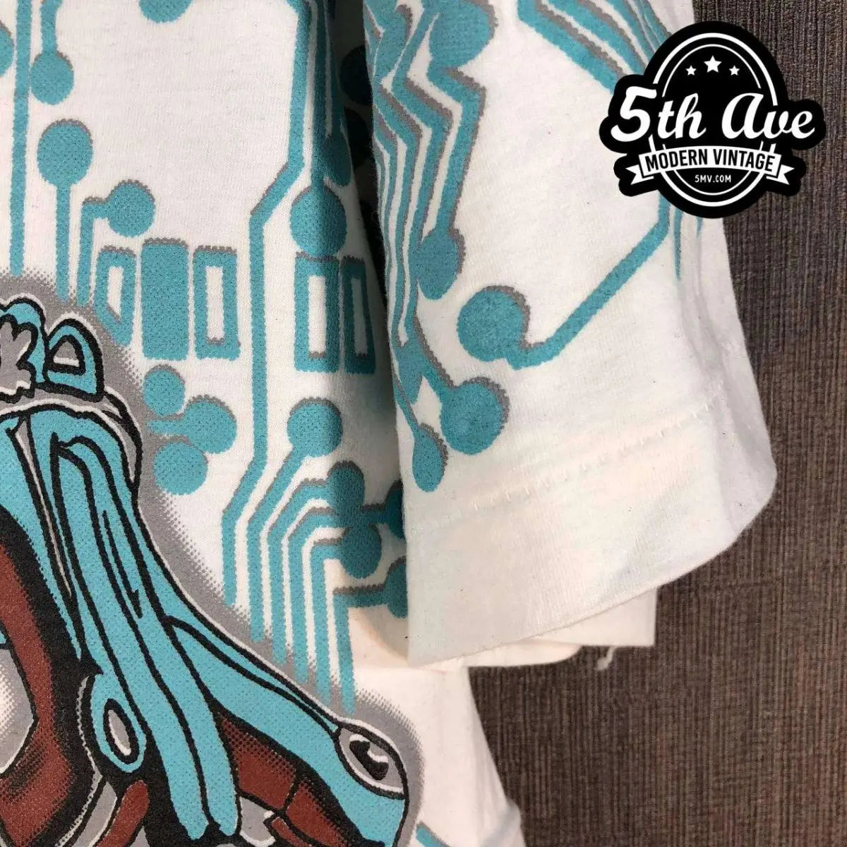 Looney Tunes Taz-Mania Hi Tech Taz - AOP all over print New Vintage Animation T shirt - Vintage Band Shirts