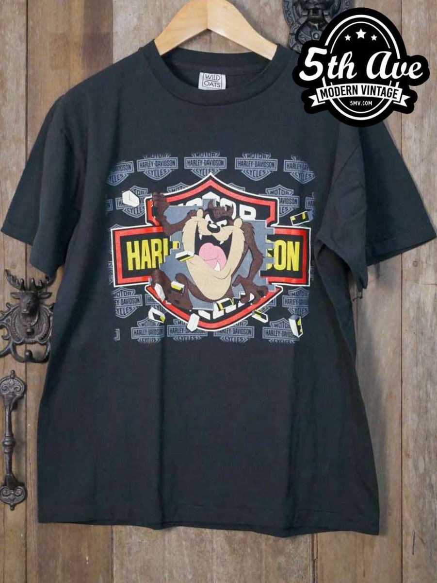 90s Vintage Harley Davidson x Looney Tunes T-Shirt | Harley Davidson Shirt Taz online | Tasmanian Devil Harley Shirt