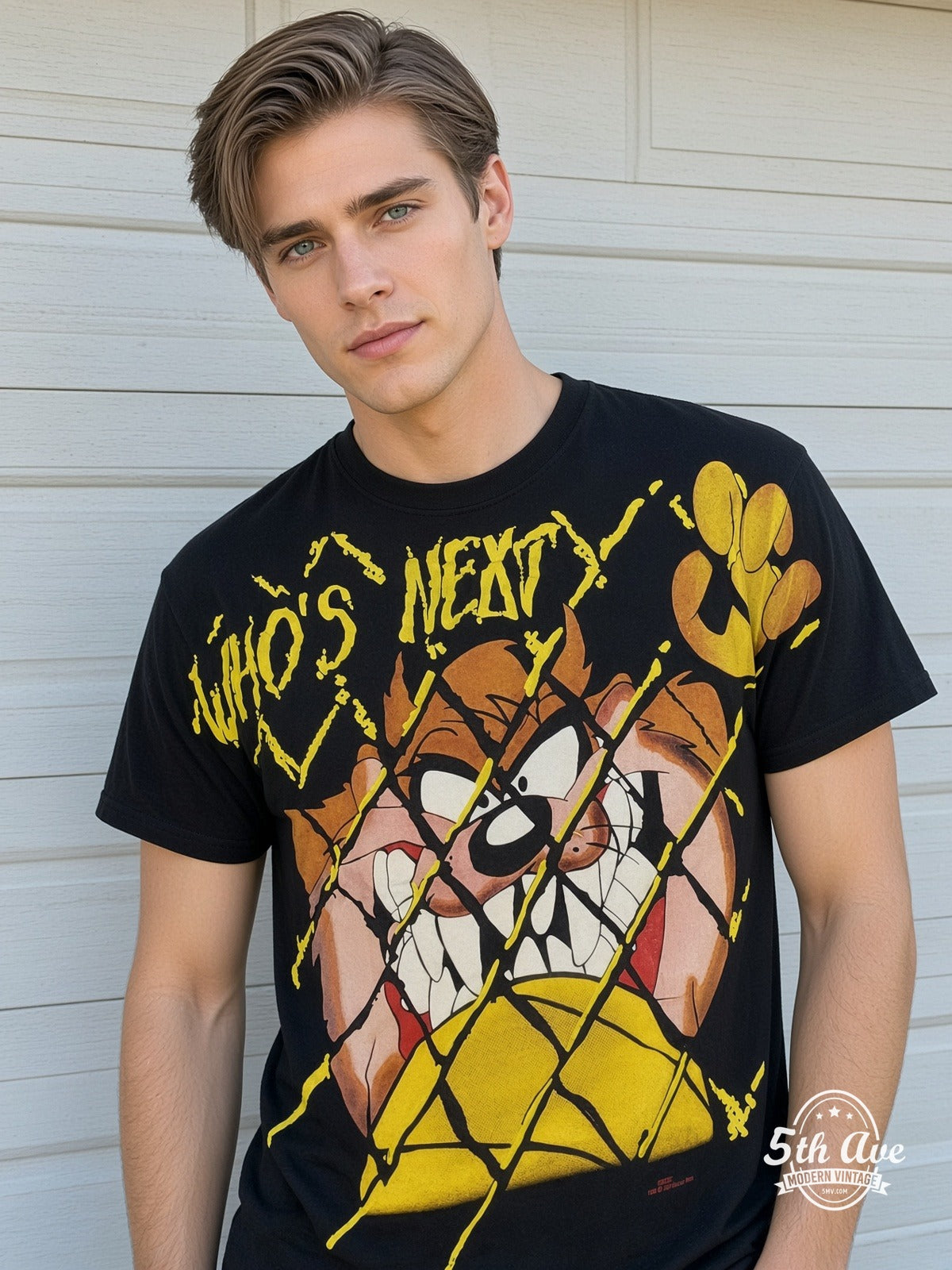 Looney Tunes Taz Who's Next vintage tee model wearing