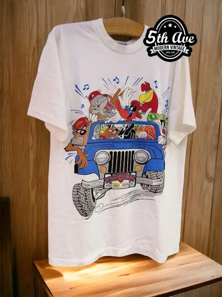 Looney Tunes Warner Brothers Gold Coast T shirt - Vintage 