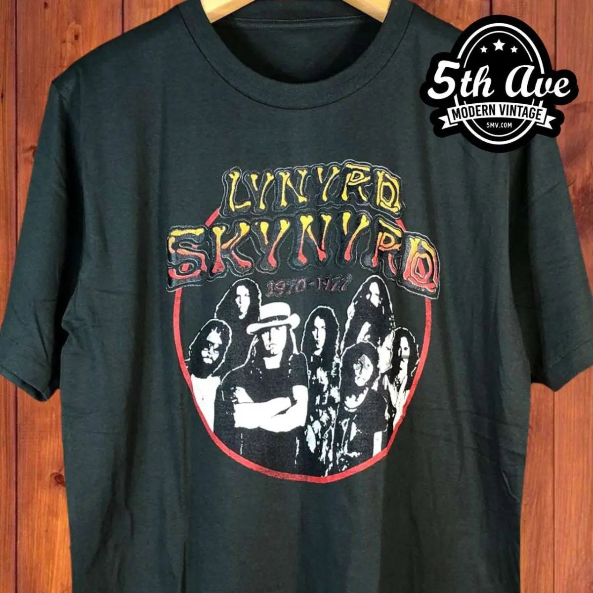 Lynyrd Skynyrd 1970-1977 Band Image Vintage T-Shirt - Vintage Band Shirts