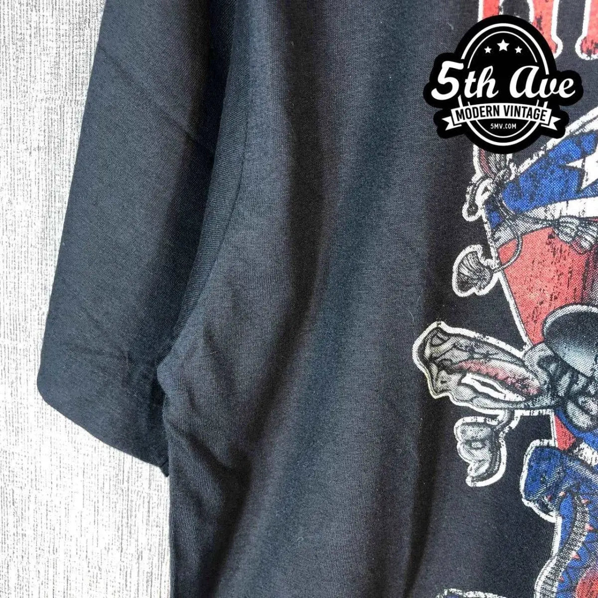 Lynyrd Skynyrd 1987 Tour Rebel Skull Vintage T-Shirt - Vintage Band Shirts
