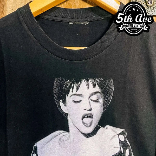 MADONNA Tシャツ ダークネイビー Lサイズ 1990 MADONNA Tシャツ ダークネイビー Lサイズ 1990