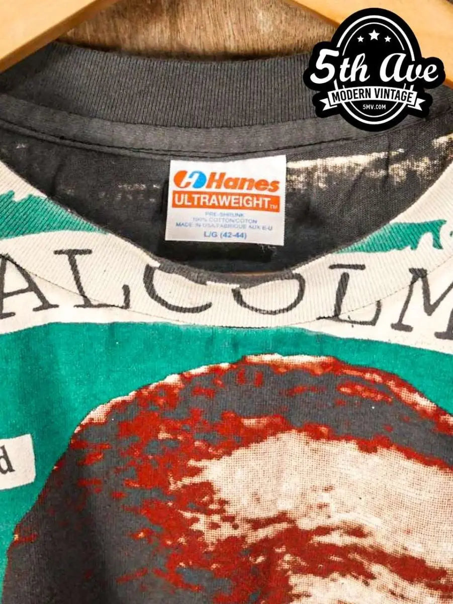 Malcolm X Mosquitohead AOP all over print New Vintage T shirt - Vintage Band Shirts