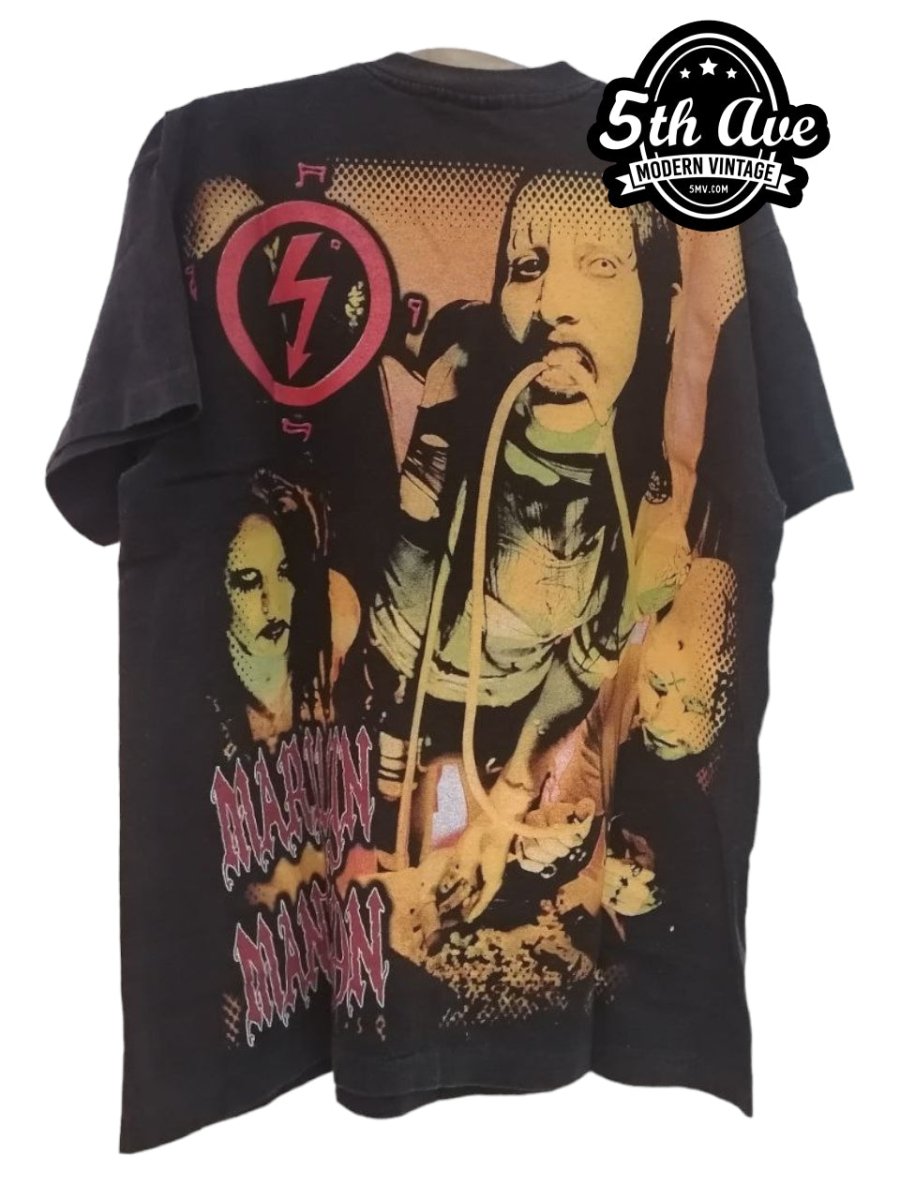 Marilyn Manson insane wtf GODLIKE bootleg - Vintage Band Shirts