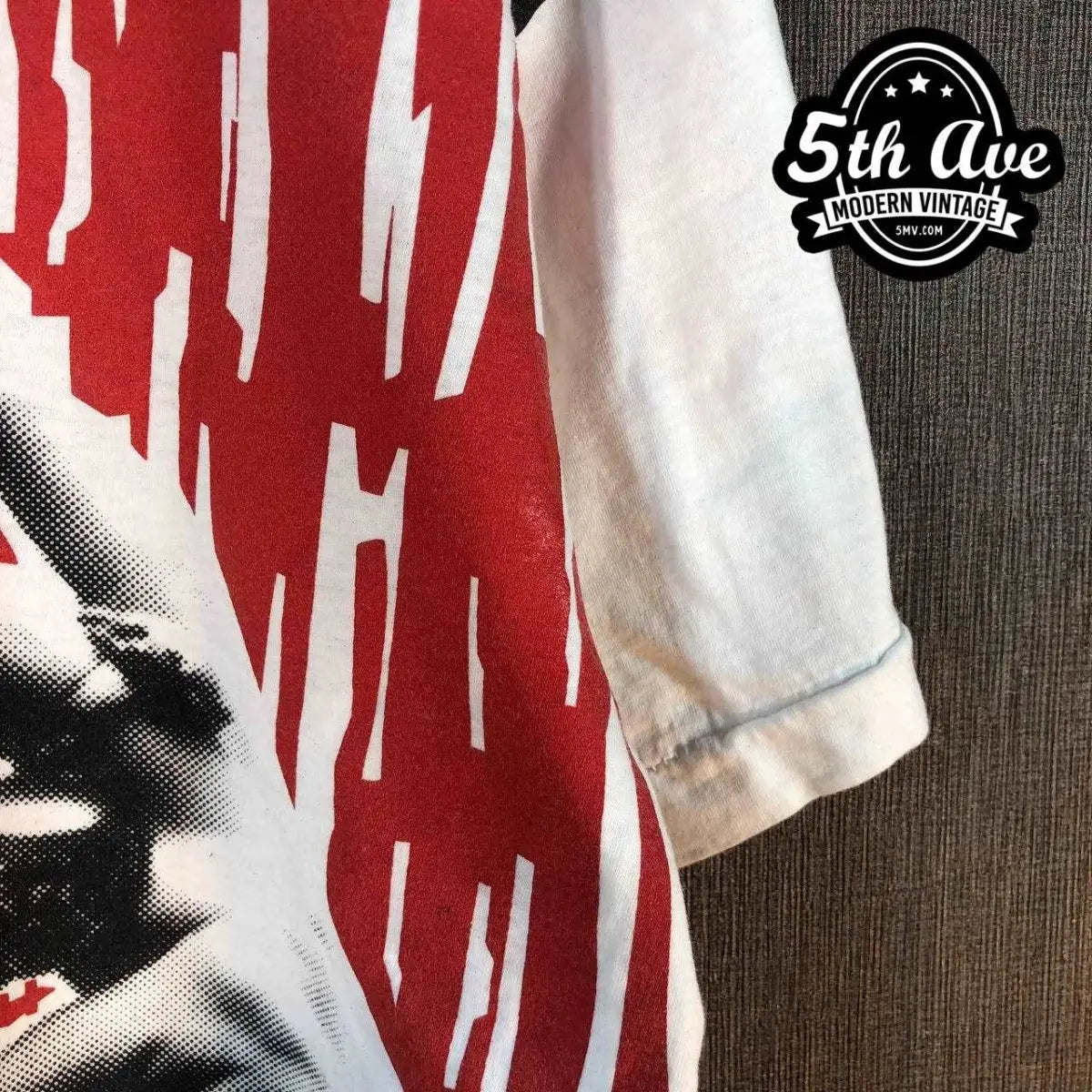 Marilyn Manson: Rebel Soul All-Over Print Single Stitch White t shirt - Vintage Band Shirts