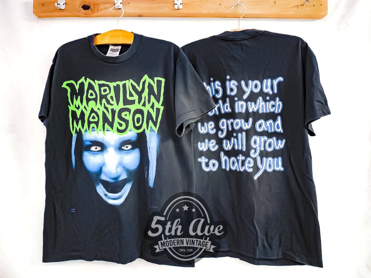 Marilyn Manson 'Rock N Roll Nigger' - Vintage Reprint Band T-Shirt - Vintage Band Shirts