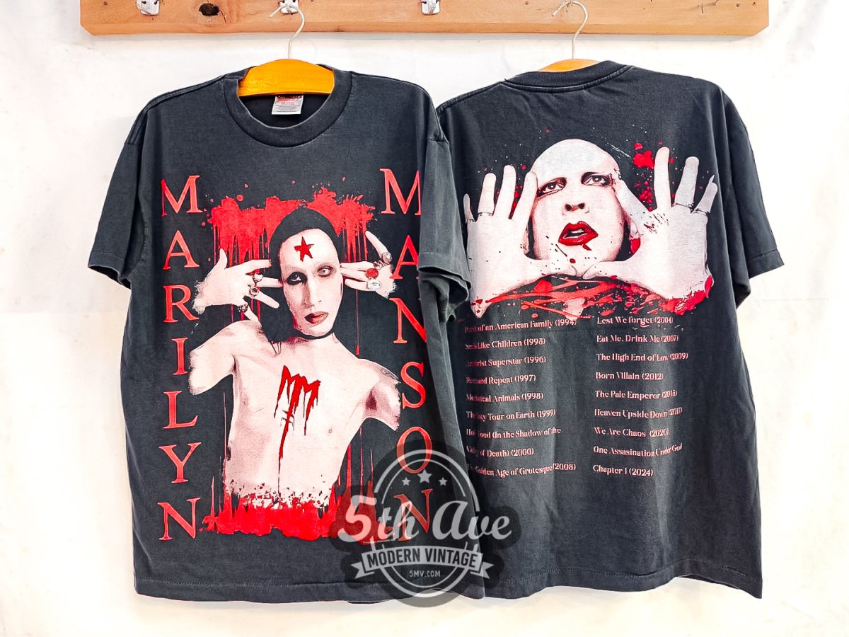 Marilyn Manson - Vintage Reprint Band T-Shirt - Vintage Band Shirts