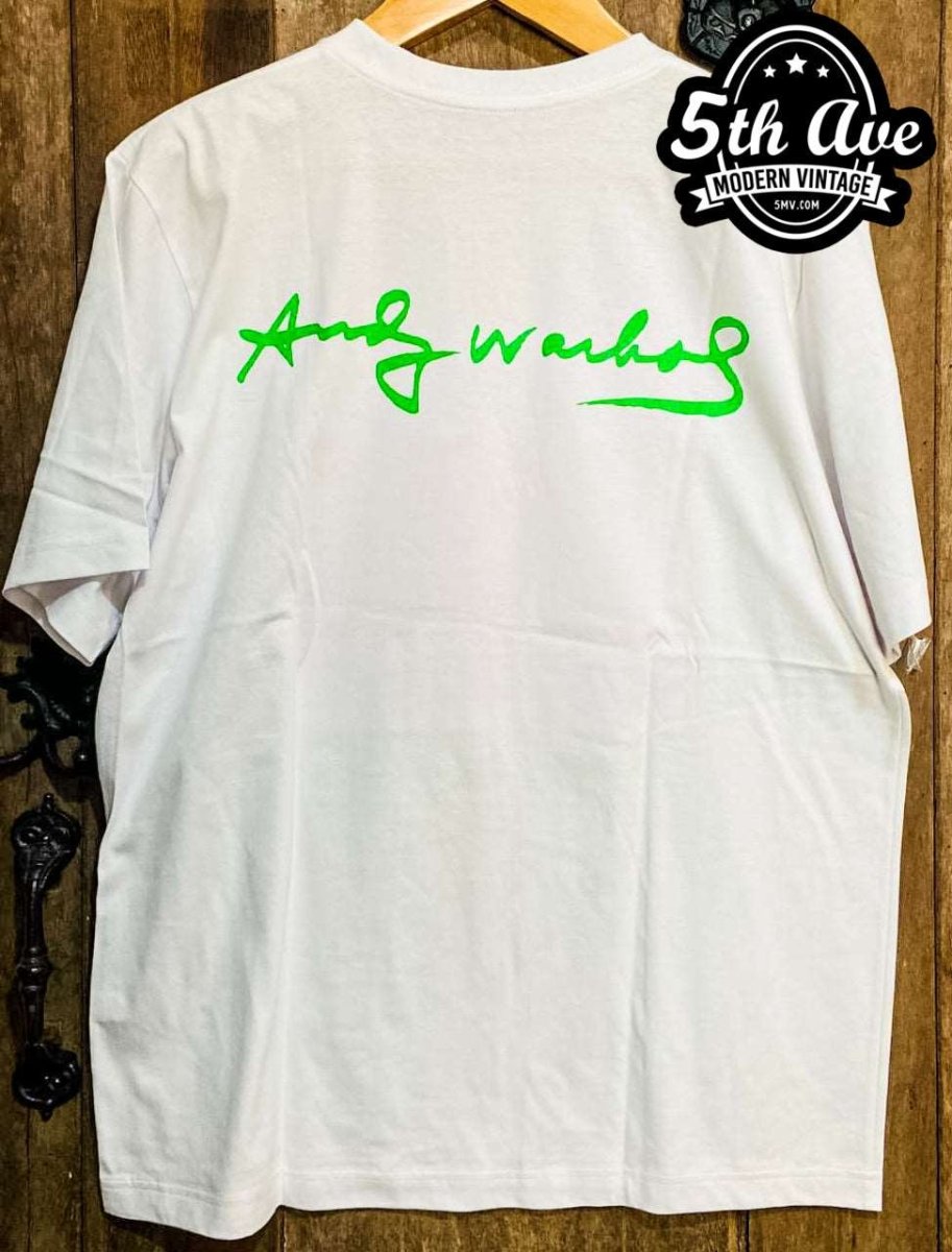 Marilyn Monroe Andy Warhol Signature Art Cotton T-Shirt