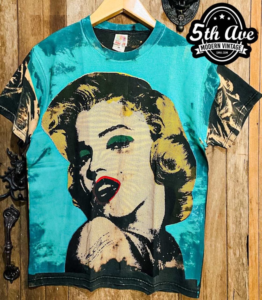 Marilyn Monroe - AOP all over print New Vintage T shirt - Vintage Band Shirts