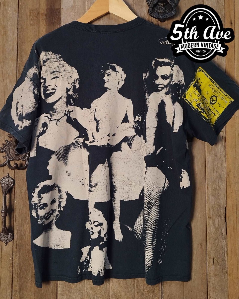 Marilyn Monroe - AOP all over print New Vintage T shirt - Vintage Band Shirts