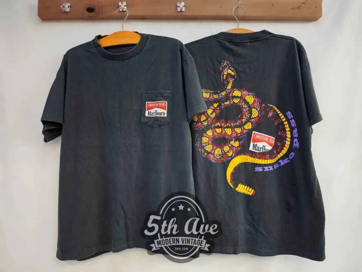Marlboro Snake Pass - New Vintage T shirt - Vintage Band Shirts