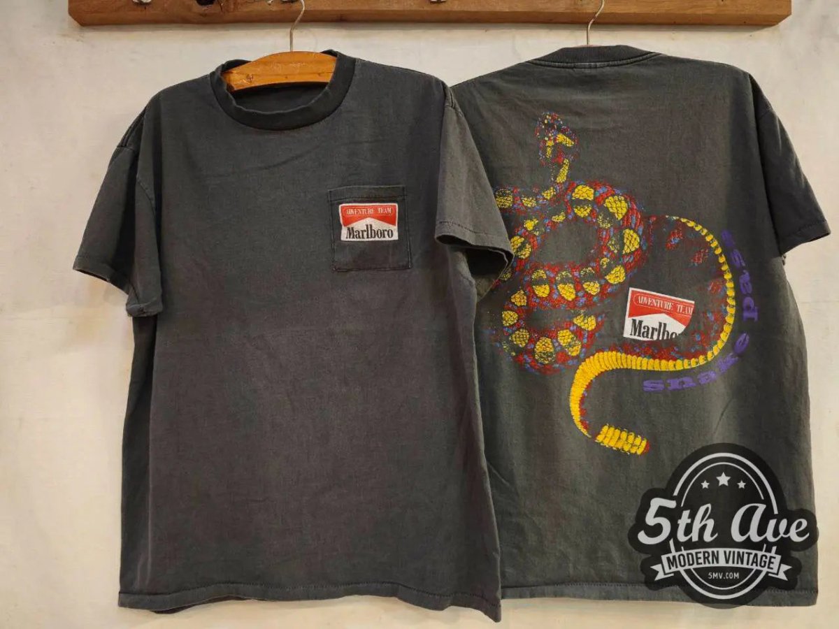 Marlboro Snake Pass - New Vintage T shirt - Vintage Band Shirts