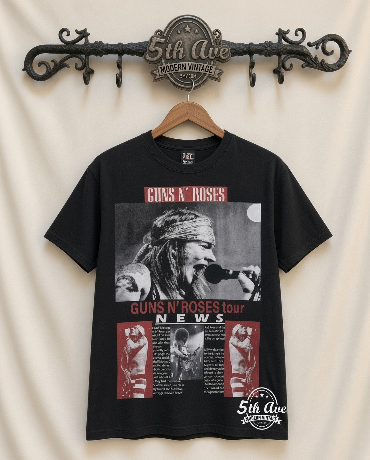 MB 003 Guns N Roses Tour NEWS rack front