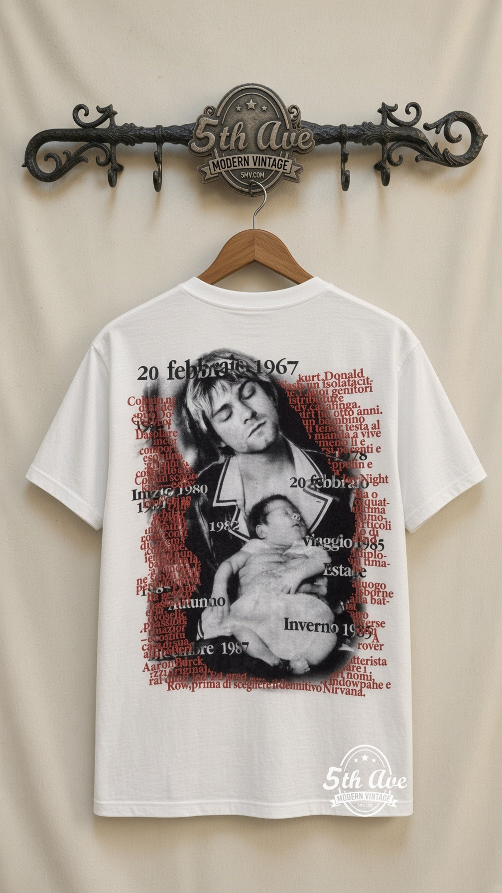 MB 009 Kurt Cobain Portrait rack back