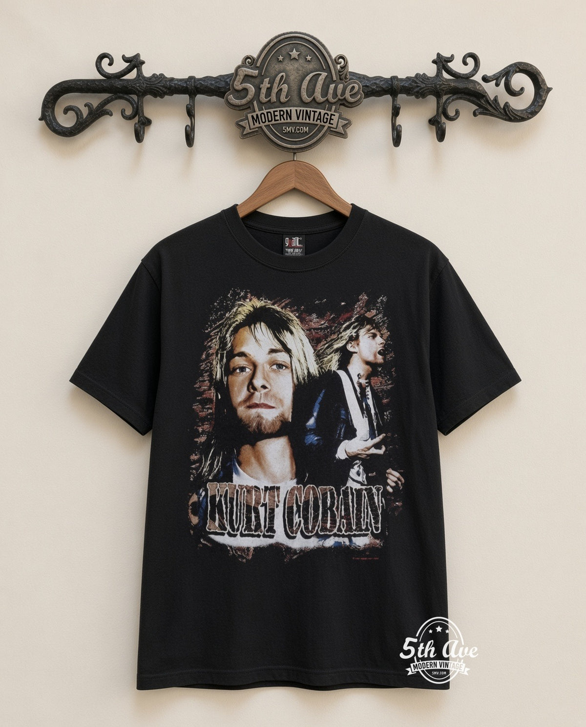 MB 028 Kurt Cobain With Band rack front