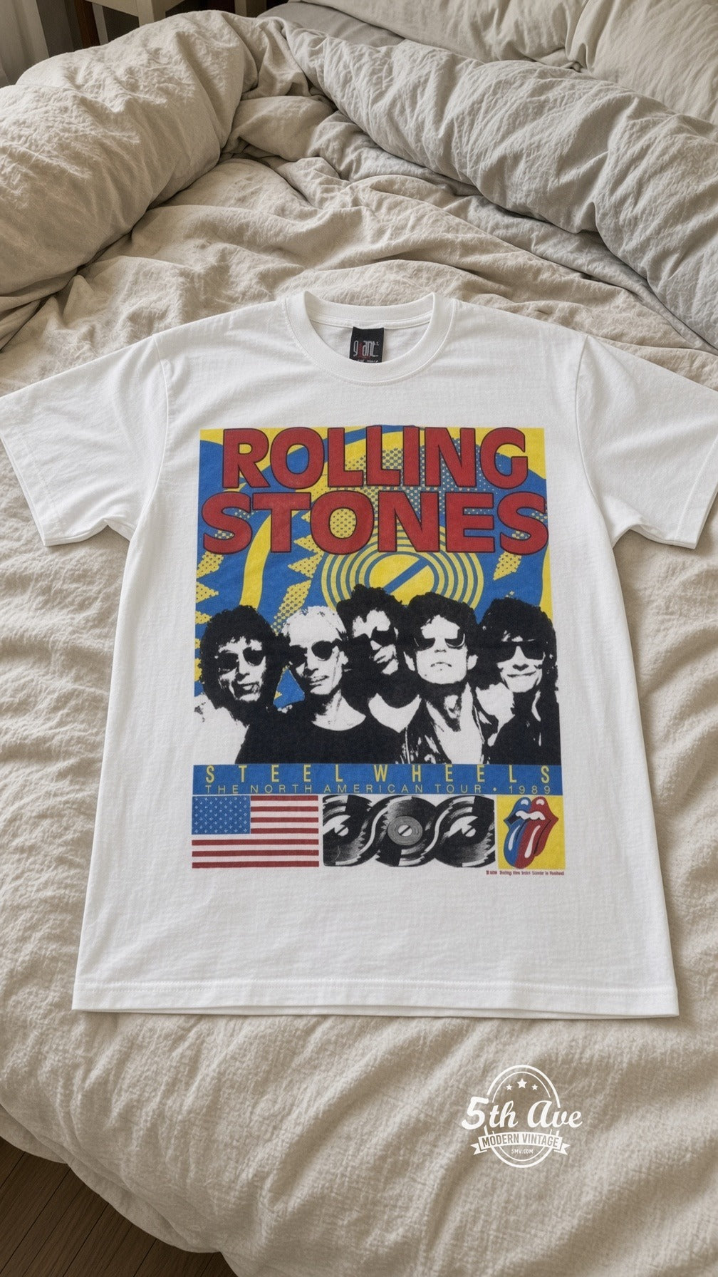 MB 059 Rolling Stones Steel Wheels Band bed