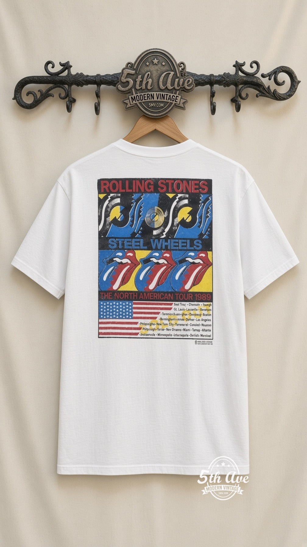 MB 059 Rolling Stones Steel Wheels Band rack back