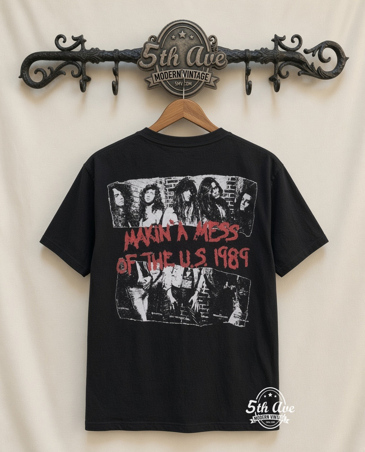 MB 080 Skid Row Red Logo rack back