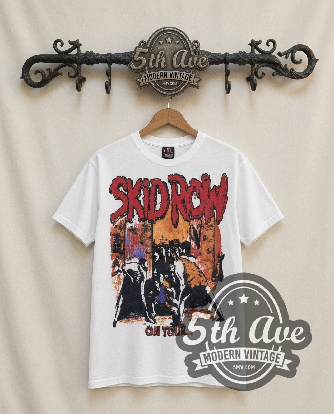 Skid Row Slave to the Grind (White) Vintage Band Tee | 5MV