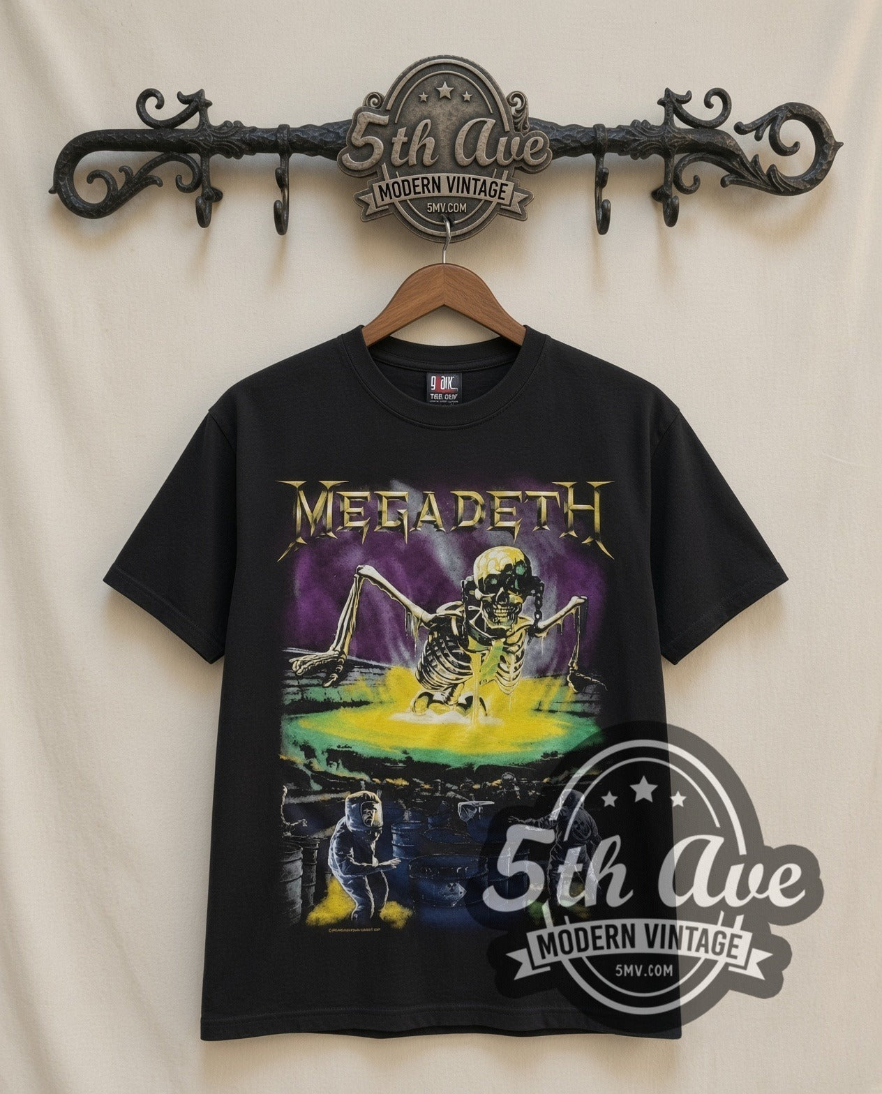 Megadeth Peace Sells Vic Rattlehead Tuxedo AOP Tee