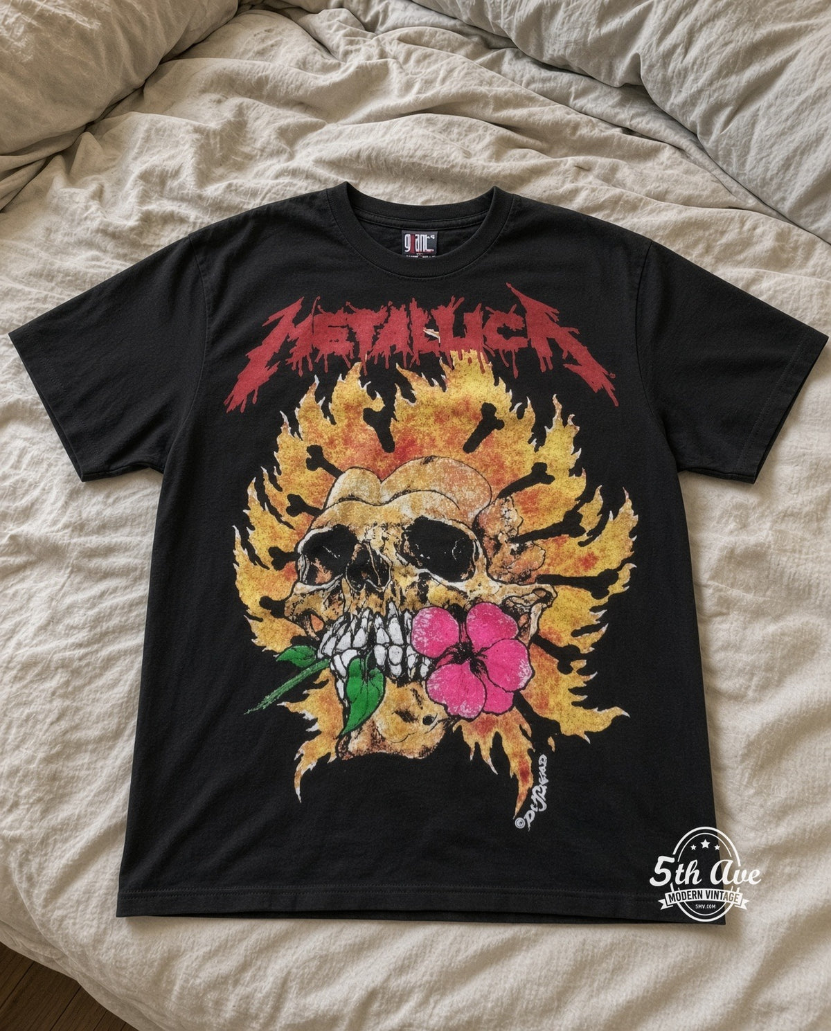 MB 178 Metallica Flower Skull bed