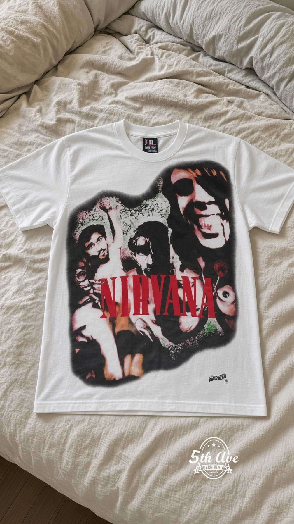 MB 181 Nirvana Red Logo Band bed