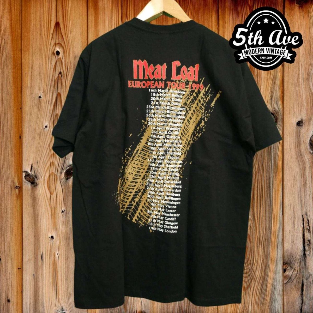 Meat Loaf European Tour 1999 - New Vintage Band T shirt - Vintage Band Shirts