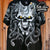 Medusa Skull - AOP all over print New Vintage T shirt - Vintage Band Shirts