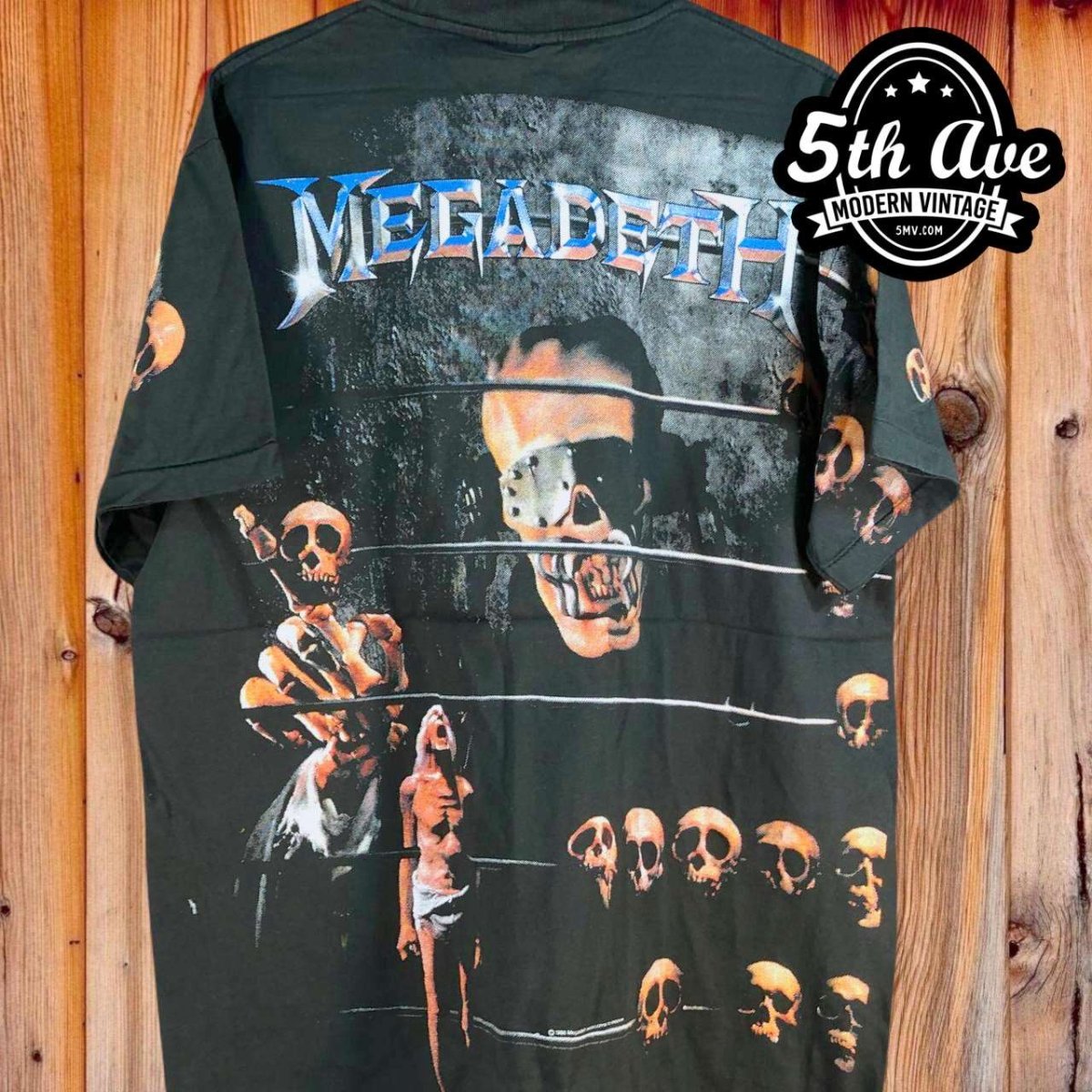 Megadeth - AOP all over print New Vintage Band T shirt - Vintage Band Shirts