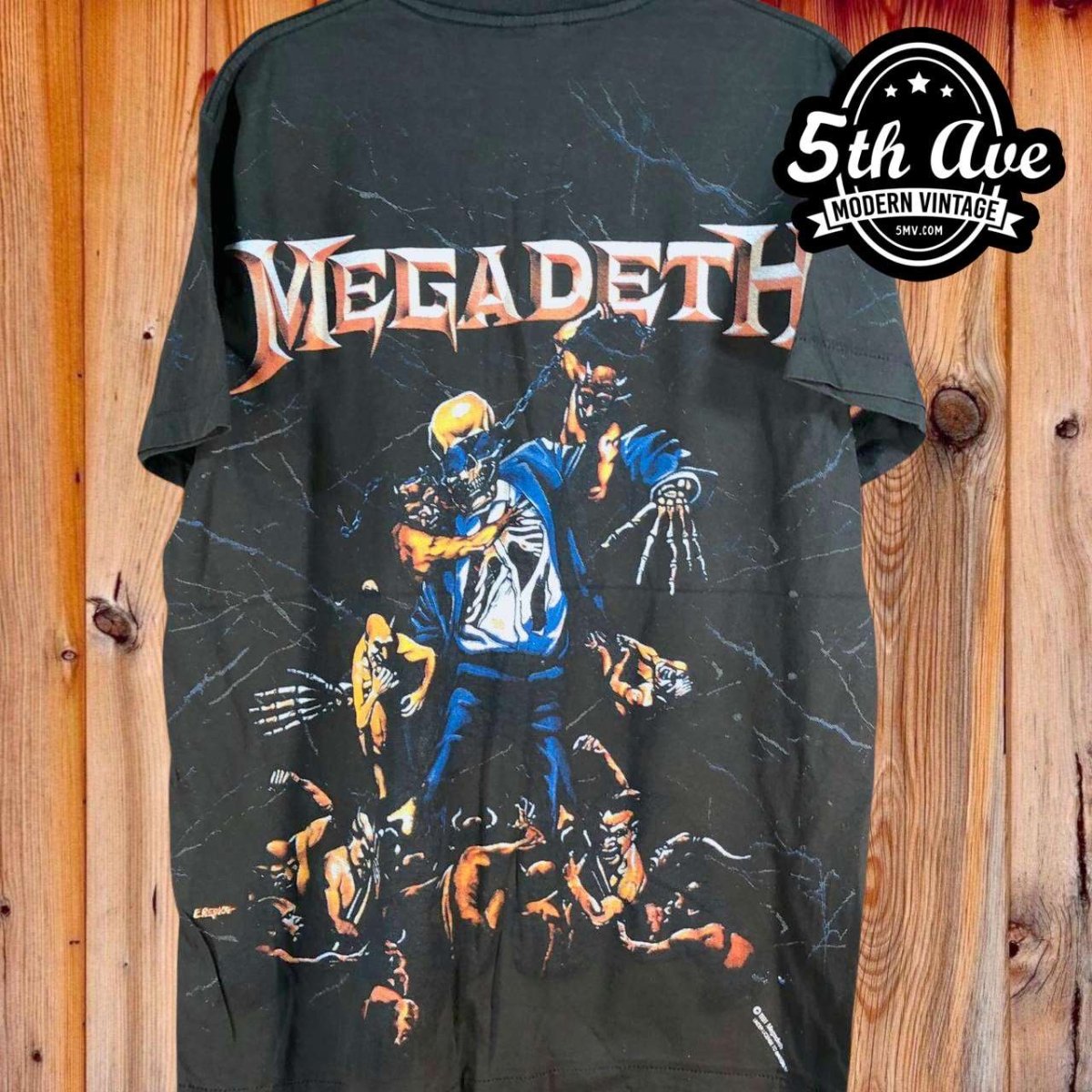 Megadeth - AOP all over print New Vintage Band T shirt - Vintage Band Shirts