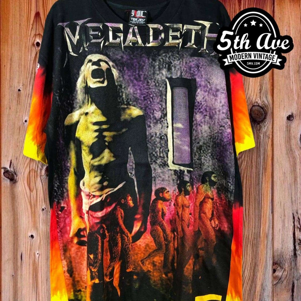 Megadeth Countdown to Extinction - AOP all over print New Vintage Band T  shirt