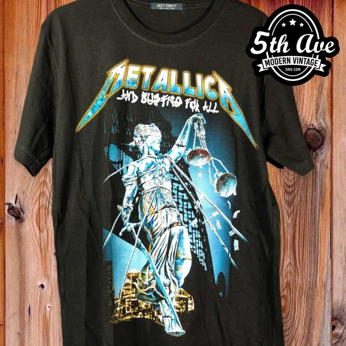 Metallica And Justice for All - New Vintage Band T shirt - Vintage Band Shirts