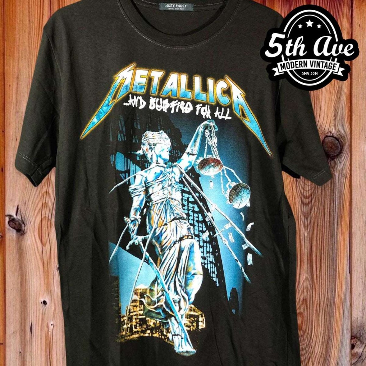 Metallica And Justice for All - New Vintage Band T shirt - Vintage Band Shirts