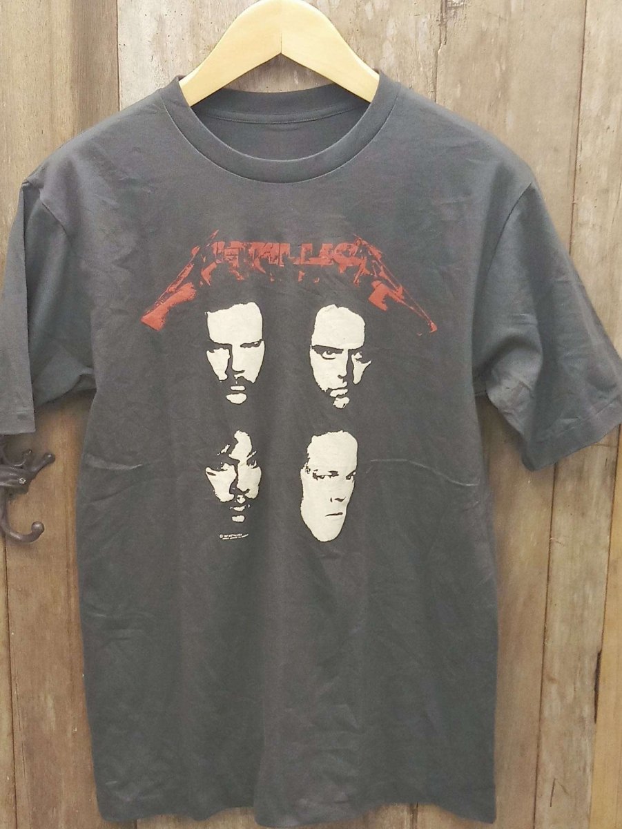 Metallica Band Faces and World Tour 'Don't Tread On Me' Snake T-Shirt - Vintage Band Shirts